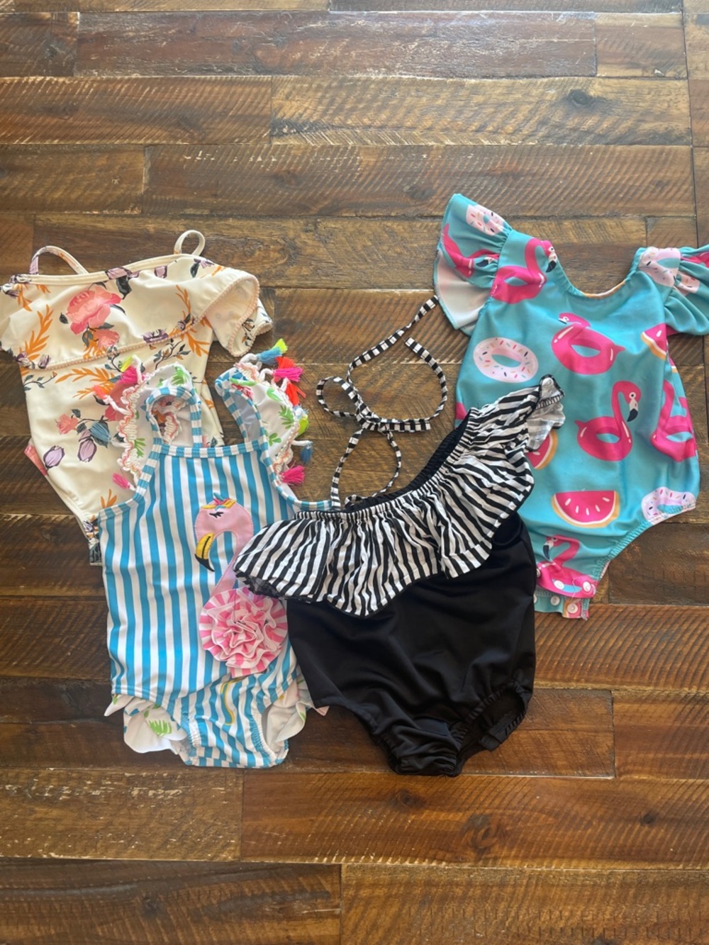 Bundle of toddler girl swimsuits